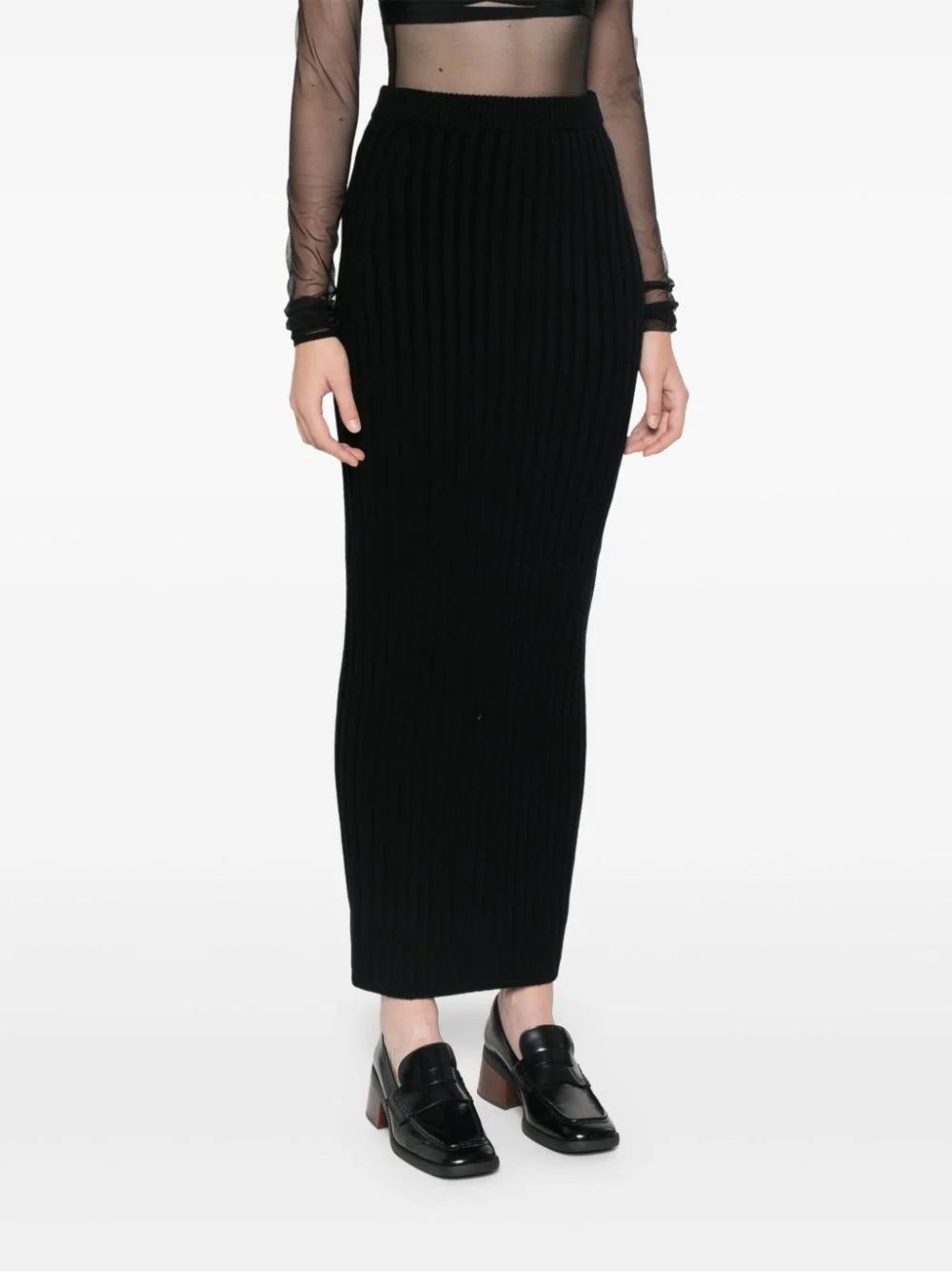 Gonna in seta MAX MARA FW24 - Lussuoso mix di lana e